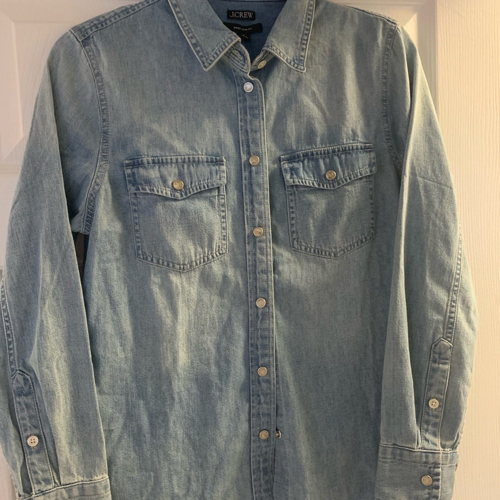 J.Crew Light Blue Denim Shirt